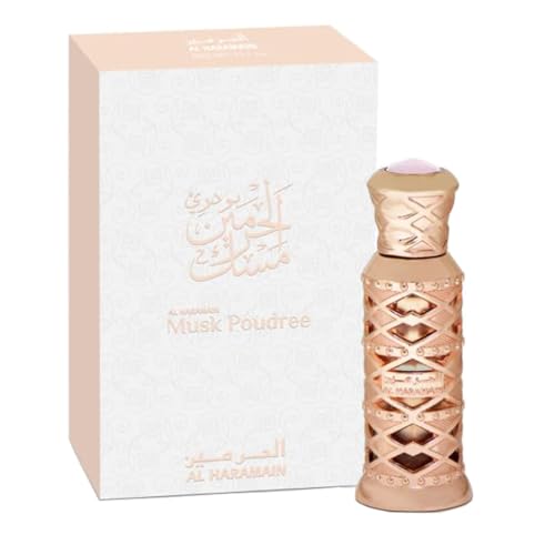 Al Haramain Musk Poudree 12ml Attar Oil – Soft & Elegant Musk Fragrance