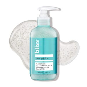 Bliss Clear Genius Clarifying Gel Cleanser - Vegan, Cruelty-Free, Pore-Purifying BHA especially Oily and Problem Clean, 190 ml