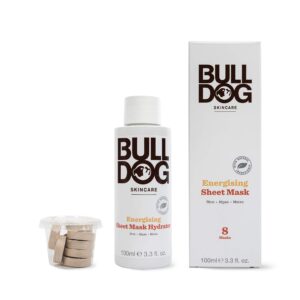 Bulldog Skincare Energising Bamboo Sheet Mask for Men, 100 ml