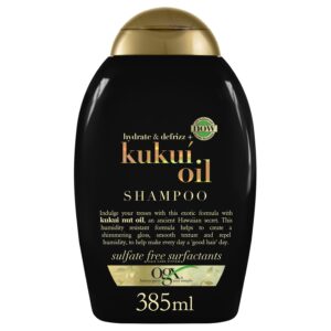 OGX Kukui Oil Shampoo for Frizzy Hair - Humidity Resistant & Sulfate Free 385ml