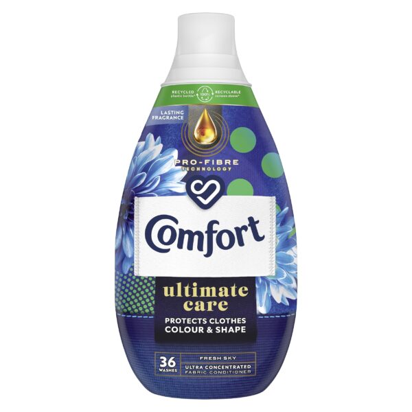 Comfort Ultimate Care Fresh Sky Ultra-Concentrated Fabric Conditioner, 540 ml (36 washes)