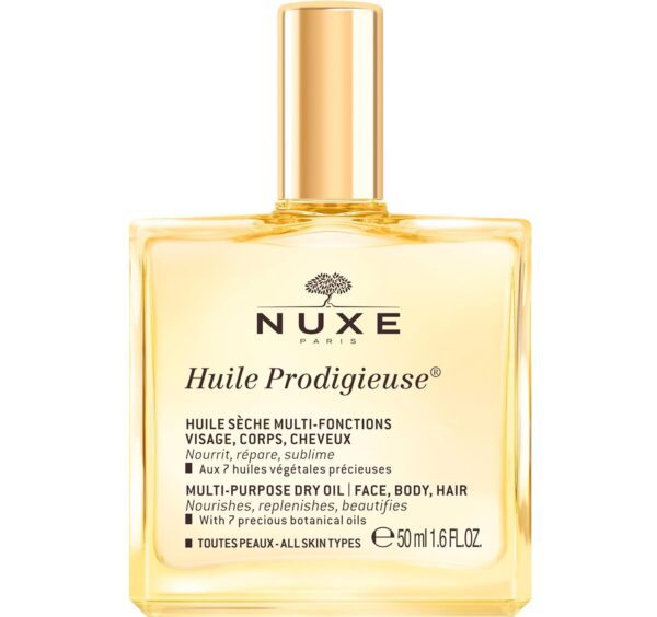 NUXE Huile Prodigieuse Oil 50ml - Nourishing Body, Face, and Hair Oil