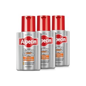 Alpecin Tuning Shampoo 3x 200ml | Dark Caffeine Shampoo for Men