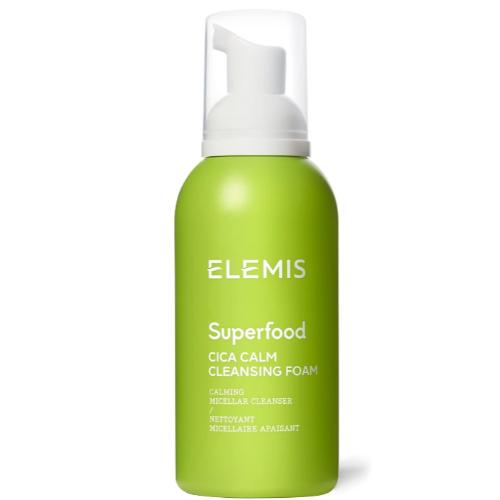 ELEMIS Superfood CICA Calm Cleansing Foam – Deep Foaming Face Wash with Micellar Technology |Calming Cleanser for Radiant, 180ml