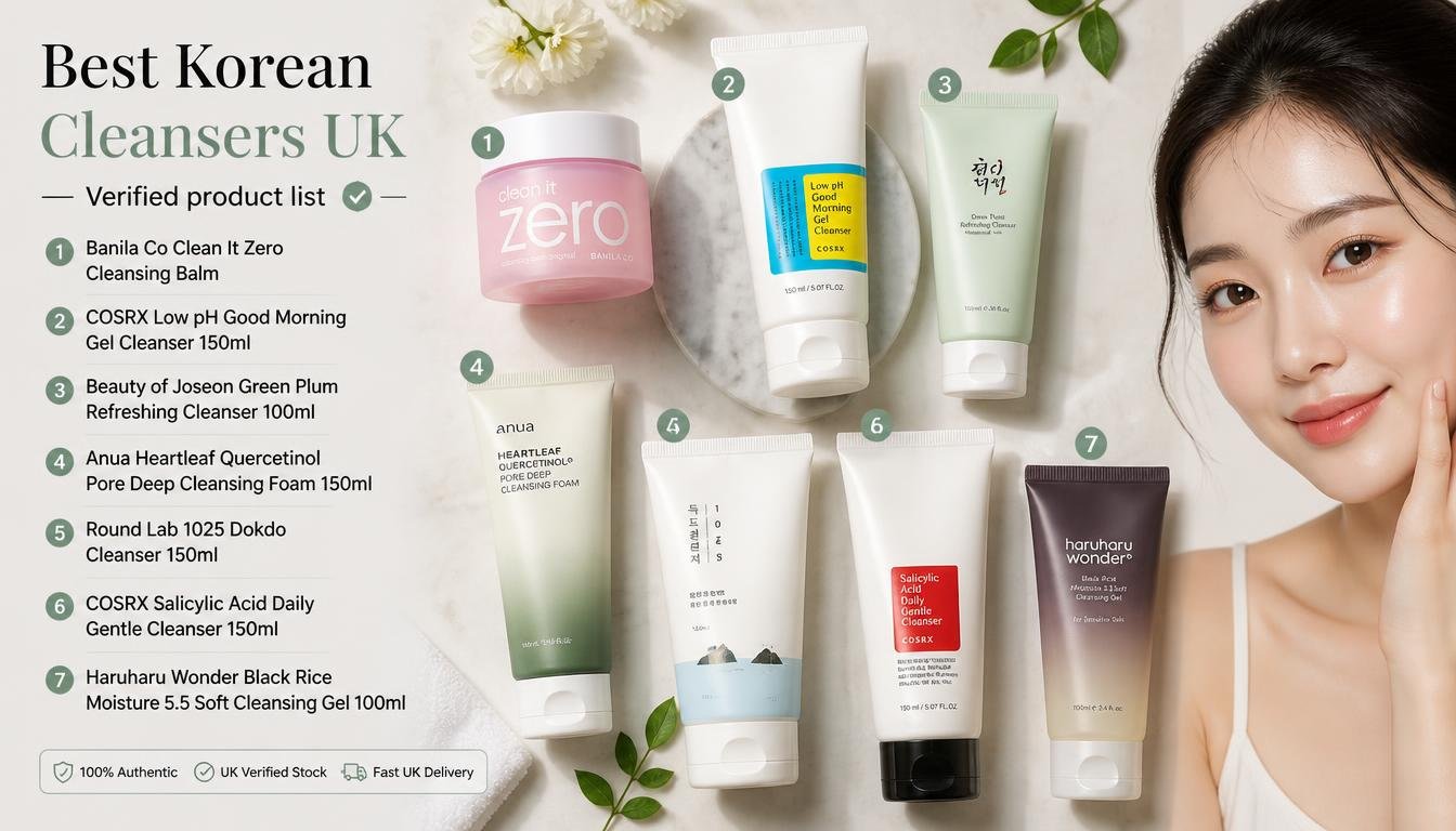 Best Korean cleansers for UK skin 2026 — Qobey