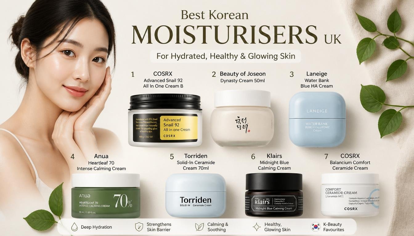 Best Korean moisturisers for UK skin 2026 — tested and reviewed by Qobey