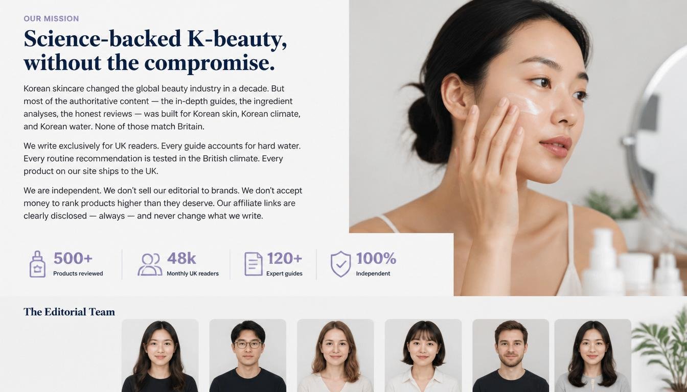 Qobey editorial team — science-backed Korean skincare for UK skin