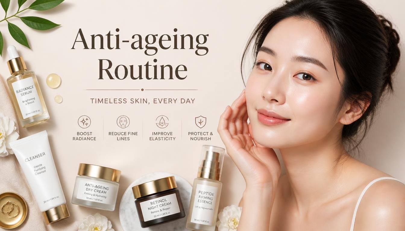 Korean anti-ageing skincare routine UK 2026 — Qobey