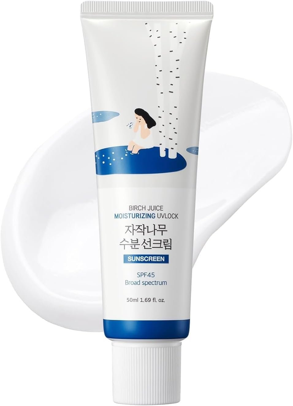 Round Lab Birch Juice Moisturising Sun Cream SPF50+ PA++++